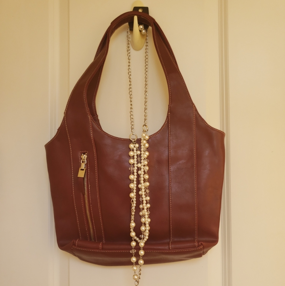 red genuine leather smartlyte shoulder bag 👜